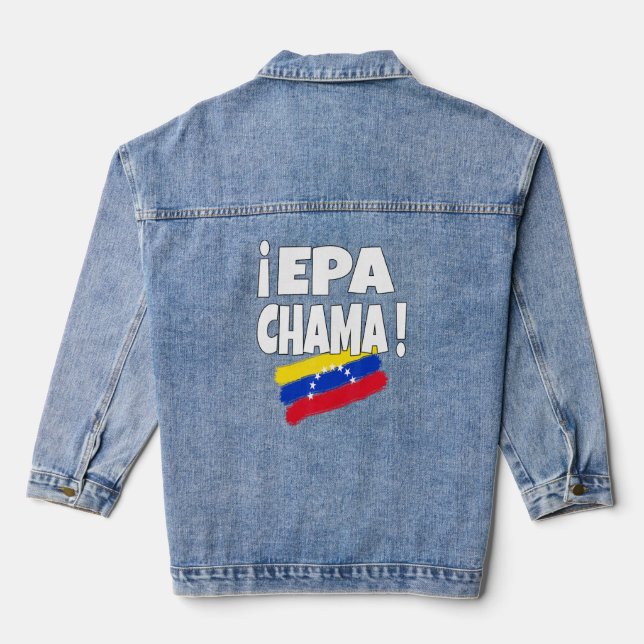 Chaqueta Vaquera Epa Chama Venezuela Bandera Flannel Venezuela (Reverso )