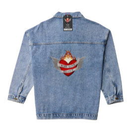 Chaqueta Vaquera EQUILIBRIO ENTRE TRABAJO Y AMOR con alas