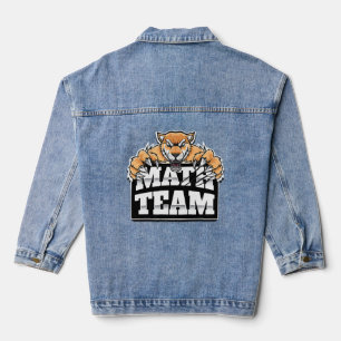 Chaqueta Vaquera Equipo de matemáticas Jaguars Panthers Pumas