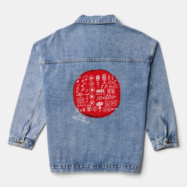 Chaqueta Vaquera Eres lo que escuchas... (Reverso )
