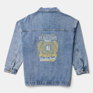 Chaqueta Vaquera Es algo que Henderson no podía entender
