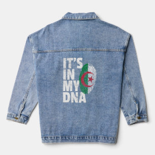 Chaqueta Vaquera Es en mi Adn la bandera argelina hombres mujeres
