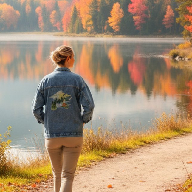 Chaqueta Vaquera Escenario de bosque acuático (Subido por el creador)