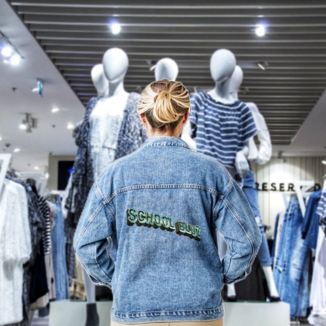 Chaqueta Vaquera Escolar luz 3D (IT'S okay to have the blues, especially when wearing this denim jacket!)