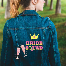 Chaqueta Vaquera escuadrón de novias lindo dama de honor