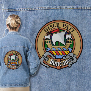Chaqueta Vaquera Escudo de armas del Clan Duncan sobre tartán
