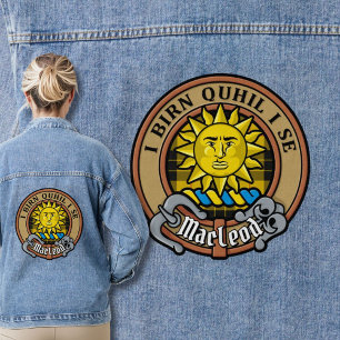 Chaqueta Vaquera Escudo de armas del Clan MacLeod de Lewis sobre Ta