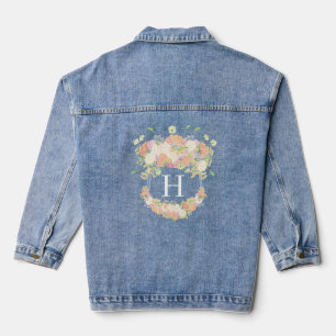 Chaqueta Vaquera Escudo de Fiesta de acuarela Floral Garden