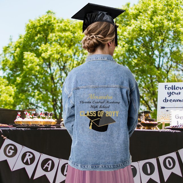Chaqueta Vaquera Escuela de personalizado de Graduación (Subido por el creador)