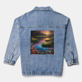 Chaqueta Vaquera Esperando El Eclipse Solar Añadir Primavera De Tex