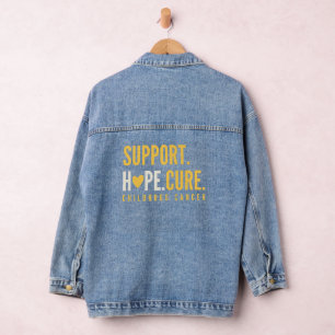 Chaqueta Vaquera esperanza de apoyo al cáncer infantil
