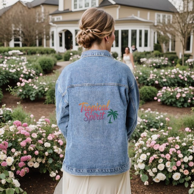 Chaqueta Vaquera Espíritu tropical (Reverso Boda)