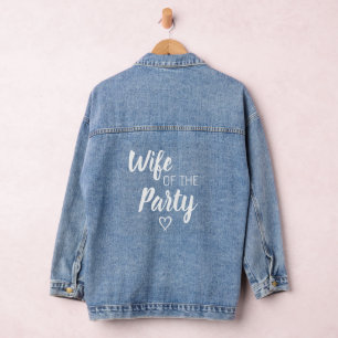 Chaqueta Vaquera Esposa de la novia de la fiesta
