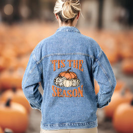 Chaqueta Vaquera 'Esta es la temporada Cae Calabazas de Denim Occid