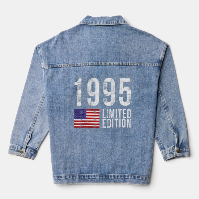 Chaqueta Vaquera Estados Unidos de América 1995 con cumpleaños con  (Reverso )