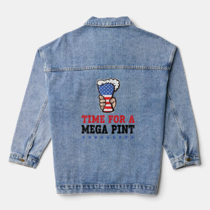 Chaqueta Vaquera Estados Unidos Patriótico Bandera De Estados Unido