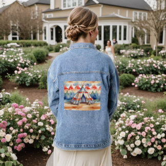 Chaqueta Vaquera Estadounidense nativo \ Gad Tee Pee