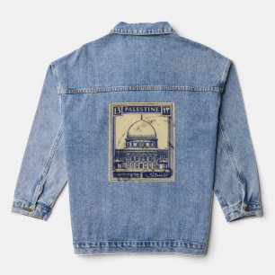 Chaqueta Vaquera estampilla palestina antigua 1920_ folclore palest
