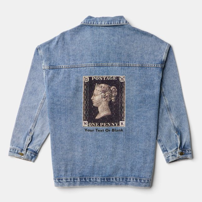 Chaqueta Vaquera Estampilla Penny Black Postage (Reverso )