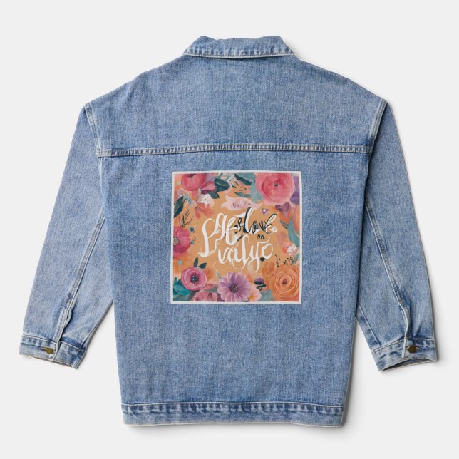 Chaqueta Vaquera Estar inspirado - Diseños motivacionales y de mejo (Reverso )