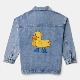 Chaqueta Vaquera Estilo de la caricatura del pato animal