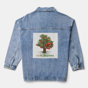 Chaqueta Vaquera Estoy floreciendo – Árbol Inspirador de Crecimient