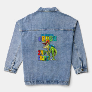 Chaqueta Vaquera Estoy listo para aplastar a los dinosaurios Rex de