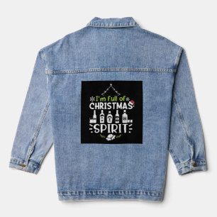 Chaqueta Vaquera Estoy lleno de espíritu Navidad - Navidades bebien