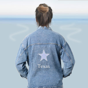 Chaqueta Vaquera Estrella azul claro personalizada