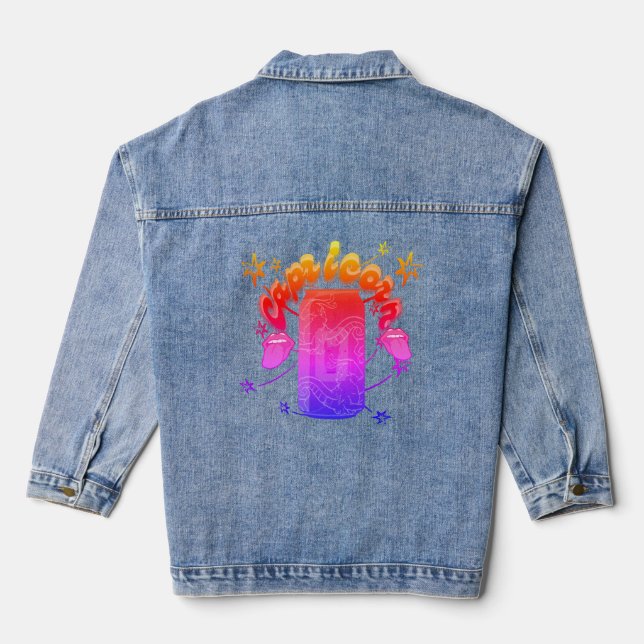 Chaqueta Vaquera Estrella de rockstar Mikitiez capricornio (Reverso )