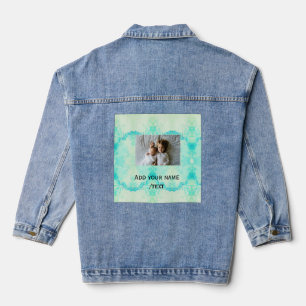 Chaqueta Vaquera estrella simple brillo destello agregar texto pers