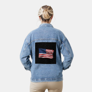 Chaqueta Vaquera Estrellas y bandas Bandera Patriótica Estadouniden