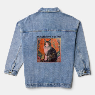 Chaqueta Vaquera Everybody wants to be a cat