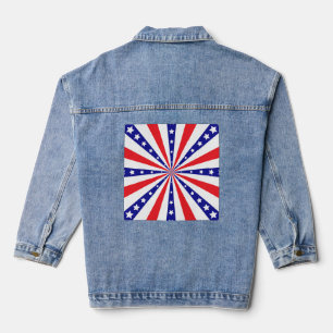 Chaqueta Vaquera Explosión de sol patriótico