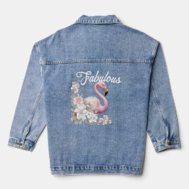 Chaqueta Vaquera Fabulosas Flamingo Floral Pink
