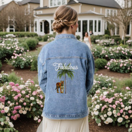 Chaqueta Vaquera Fabulosas palmeras de tigre salvaje