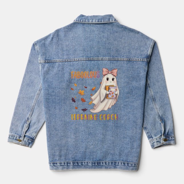 Chaqueta Vaquera Fabuloso entrenador de aprendizaje cute fantasma H (Reverso )