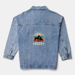 Chaqueta Vaquera Fácilmente Distraída por Perros Vintage Retro Atar