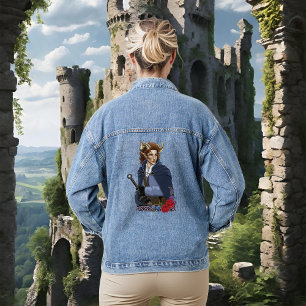 Chaqueta Vaquera Fae cornudo Faun Fantasía 