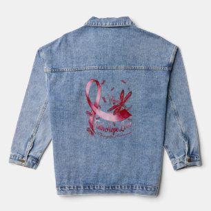 Chaqueta Vaquera Faith Hope Love Meningitis Awareness Dragonfly