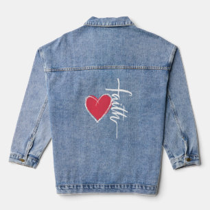 Chaqueta Vaquera Fe cristiana y gracia amor Dios y Jesús Christi