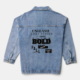 Chaqueta Vaquera Fearless Threads – Bold, edgy, motivational