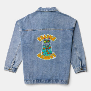 Chaqueta Vaquera Feline Groovy Hippie Epic Fun Cat Personalizado