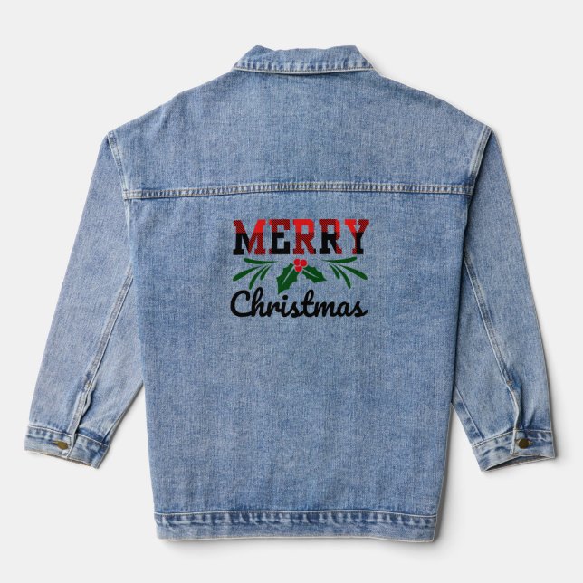 Chaqueta Vaquera Feliz Navidad (Reverso )