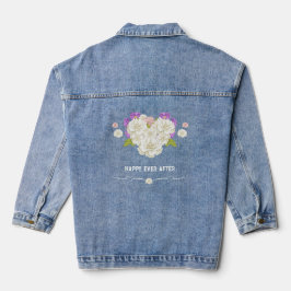 Chaqueta Vaquera 🌹 feliz por el corazón de los Rosas románticos