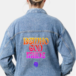 Chaqueta Vaquera Feliz trabajo ser quien DIOS hizo que las mujeres 