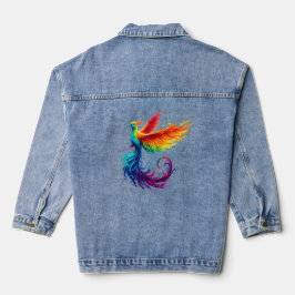 Chaqueta Vaquera Fénix arcoíris alzándose con el orgullo LGBTQ