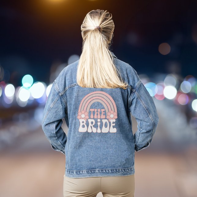 Chaqueta Vaquera Fiesta de Despedida de Soltera Novia Retro Lindo (Celebrate your last fling before the ring in style & add some flair to your bachelorette party look)