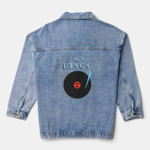 Chaqueta Vaquera Fiesta de música Retro Disco Denim Jacket