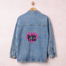 Fiesta nupcial Jean Jackets para una foto-P